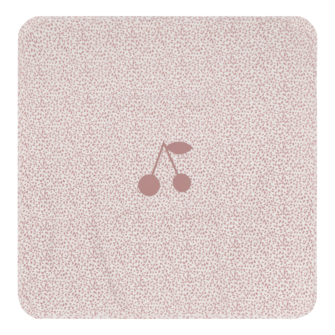 Lux Rose Cherry Print Blanket