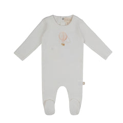 Citrine White/Pink Hot Air Balloon One Footie
