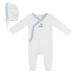 Bebe Bella - Baby Cotton Spandex Boys Wrap Layette With Cherries