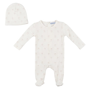 Whipped Cocoa - Baby Bow/Sail Boat Print Onesie and Hat