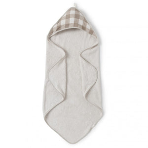 Floral print hooded bath towel
