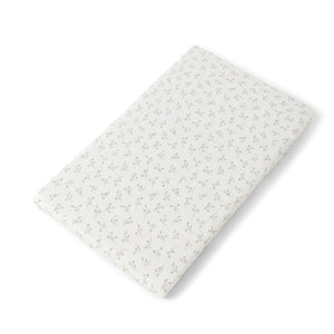 Organic Cotton Muslin Co-Sleeper Fitted Sheet – GOTS Certified | Breathable Bassinet Sheet 90 x 50 cm | Adjustable Fit, Made in Spain