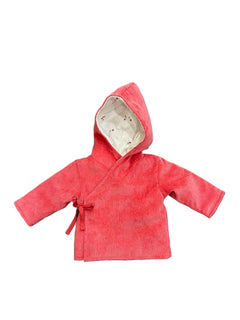 Coton Pompom Winter Flowers Cord Jacket