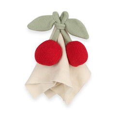 Viverano Cherry Organic Baby Lovey Security Blanket: Natural