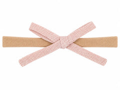 Knit Thin Bow Headband – Roselle