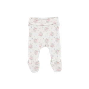 Bebe Organic Amora Blooms Collar Onesie Legging Set + Bonnet