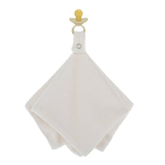 Doodalou - Super Soft Velboa Pacifier Blanket – Ivory