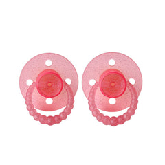 CMC Gold - CMC 'Bubble' Dummies Glitter Baby Pink: Size 1