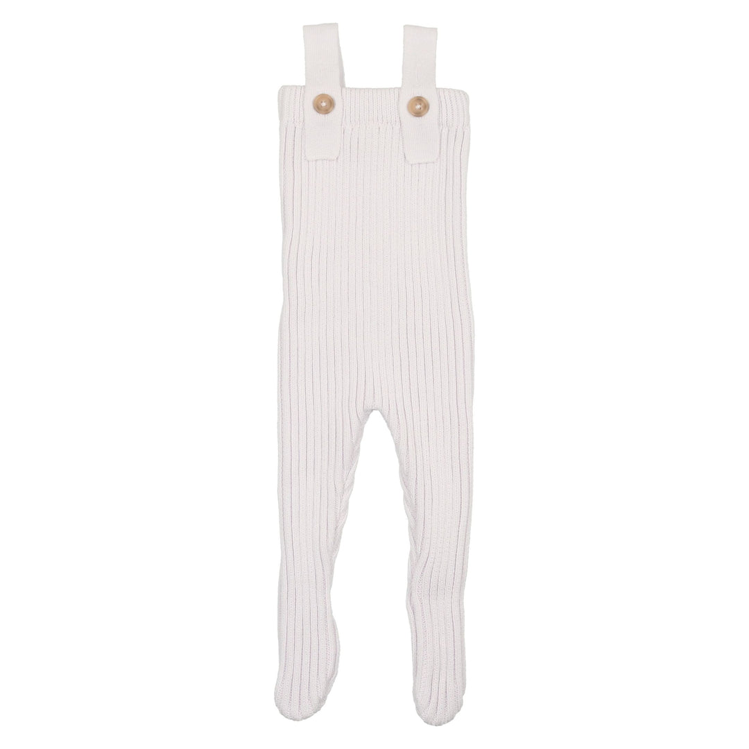 Mema Knits White Ribbed Knit Longies