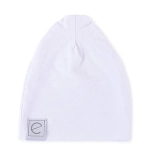 Ely's & Co White Swaddle and Beanie Gift Set