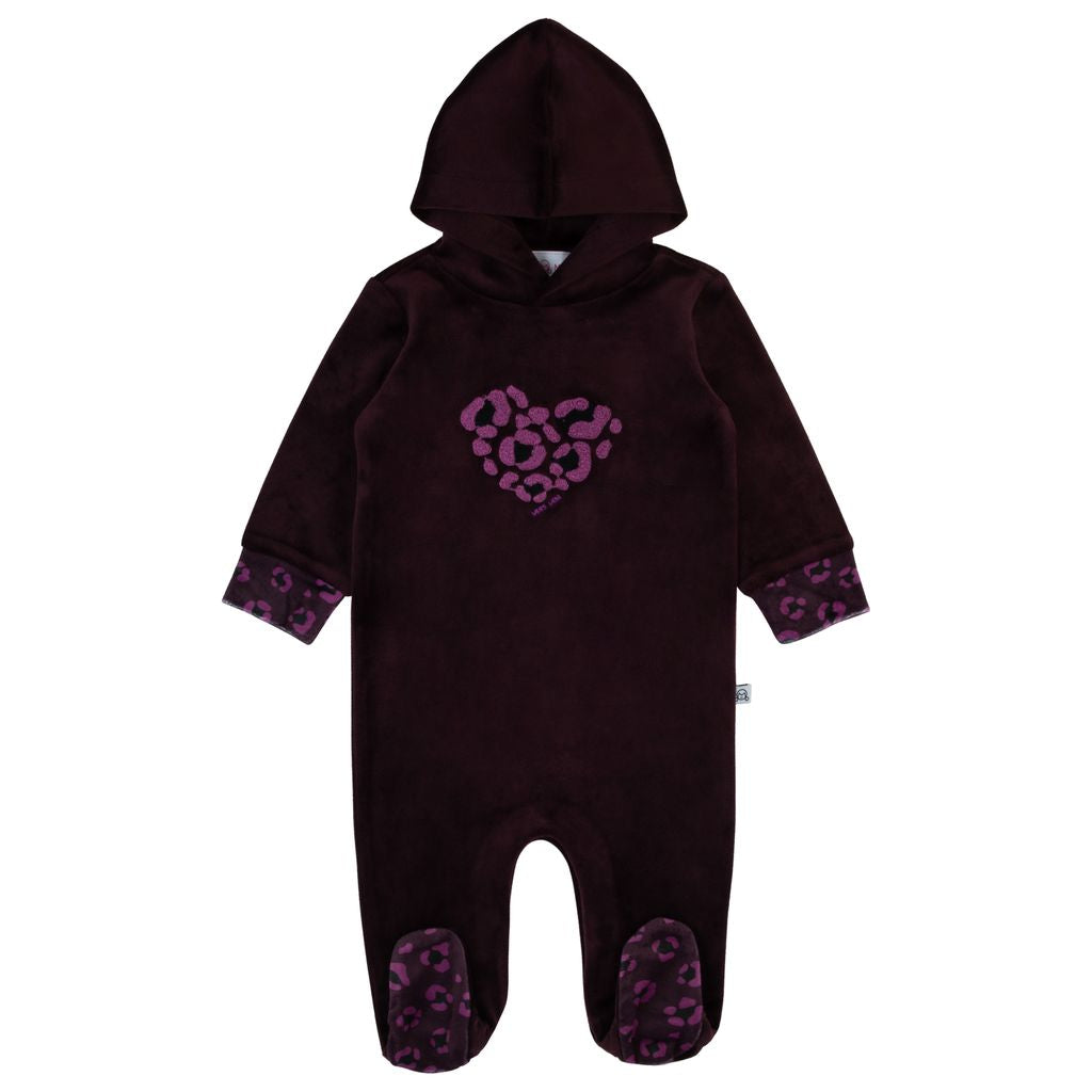Miss Mini Girls Sherpa Hoodie Footie