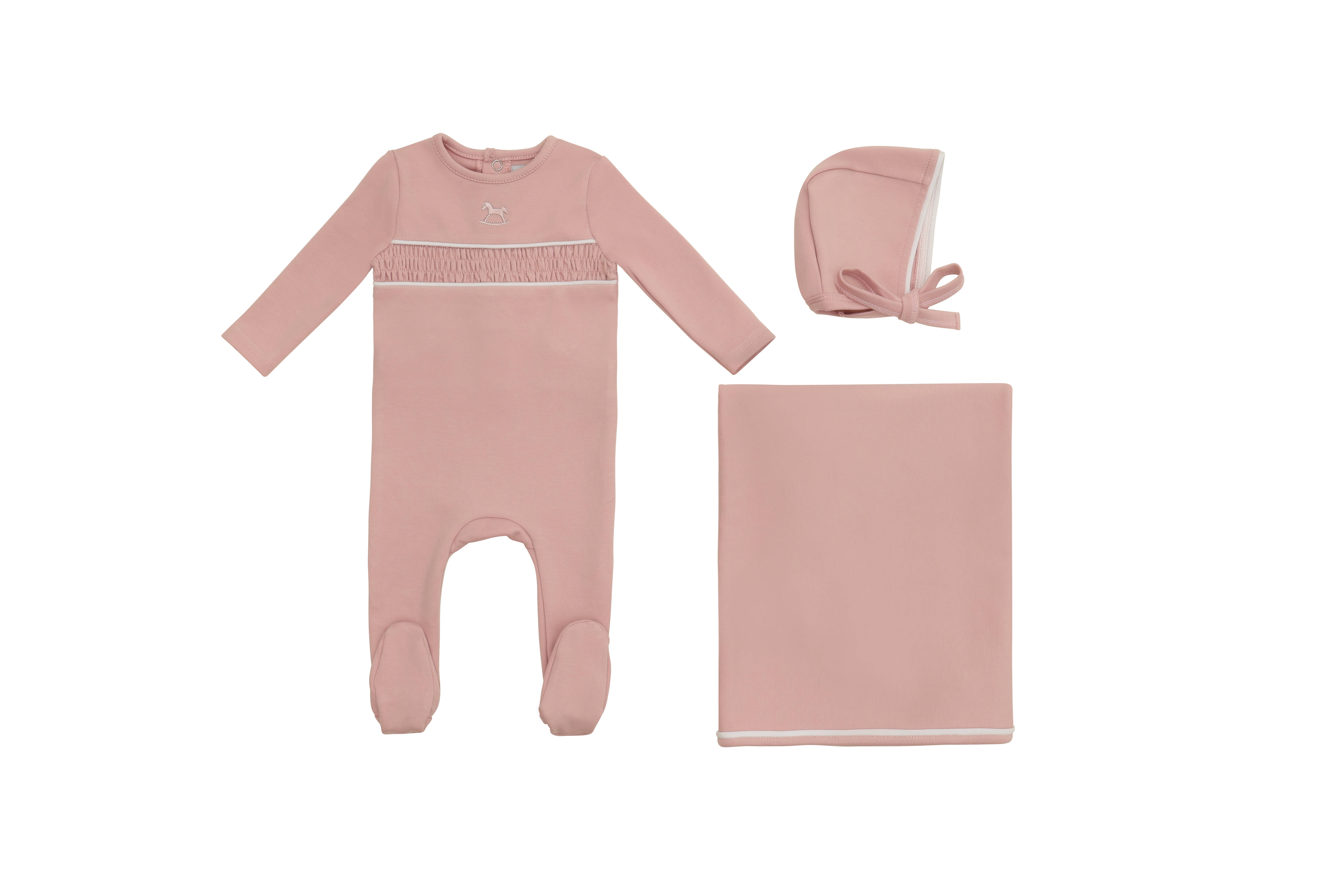 Mini Label Girl Rocking Horse Footie
