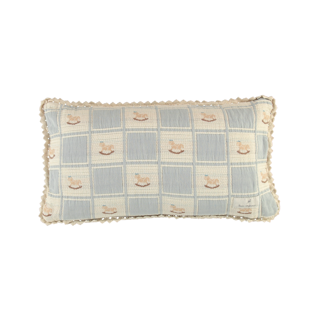Bebe Organic Rocking Horse Patchwork Pillowcase