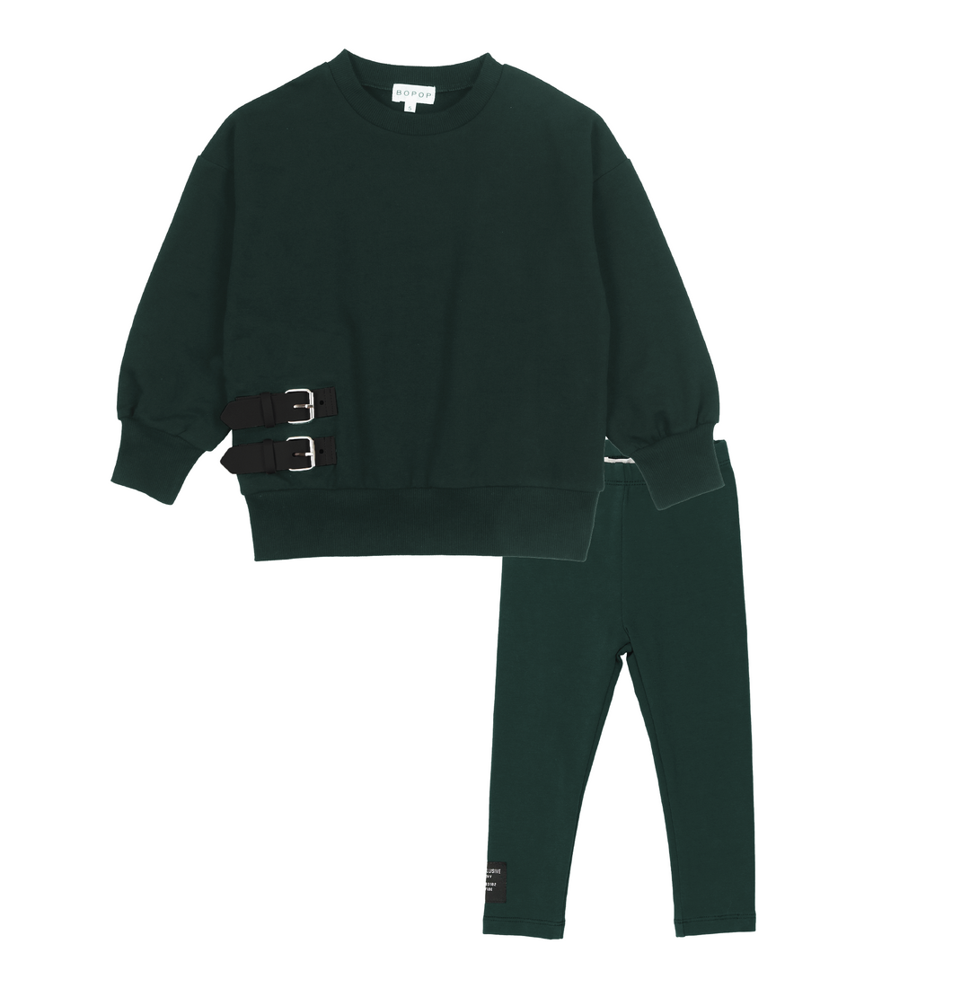 Bopop Green Buckle Baby Set