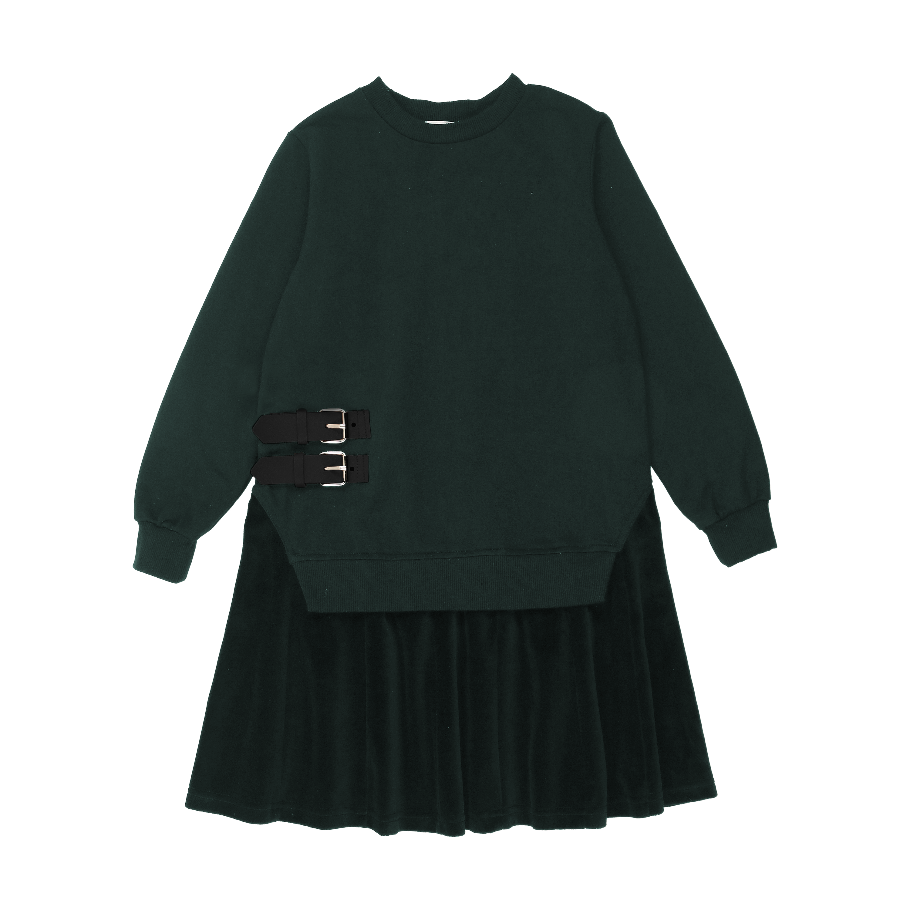 Bopop Green Buckle Dress