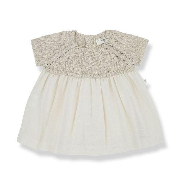 1+ in the Family Viola Natural Dress + Bloomer