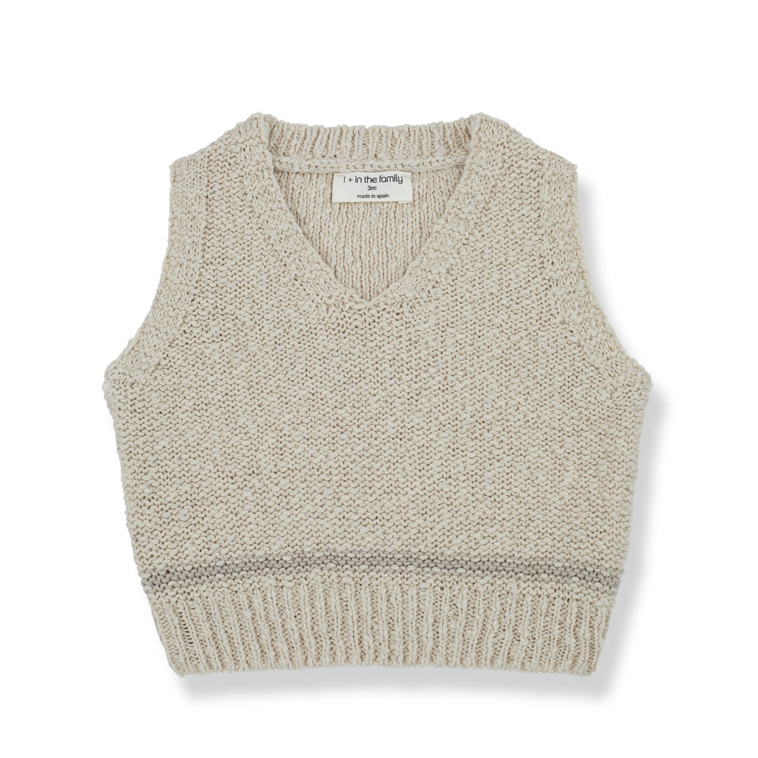 1+ in the Family Favio Beige Vest