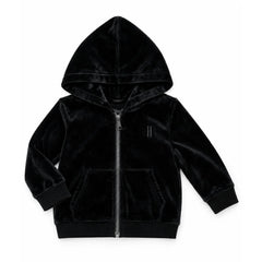 A front view of the Ibis Outerwear unisex faux fur lined zip-up jacket.