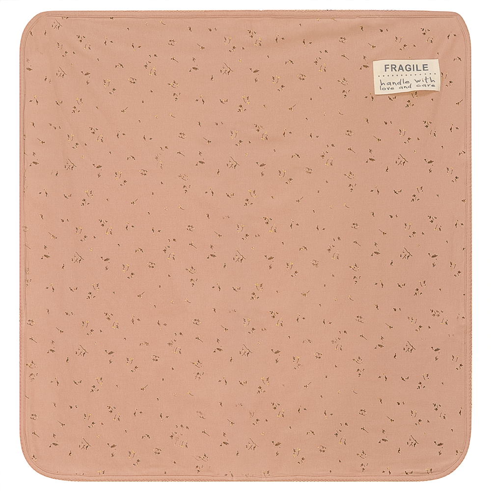 Fragile Light Maple Scallop Stitch Baby Blanket