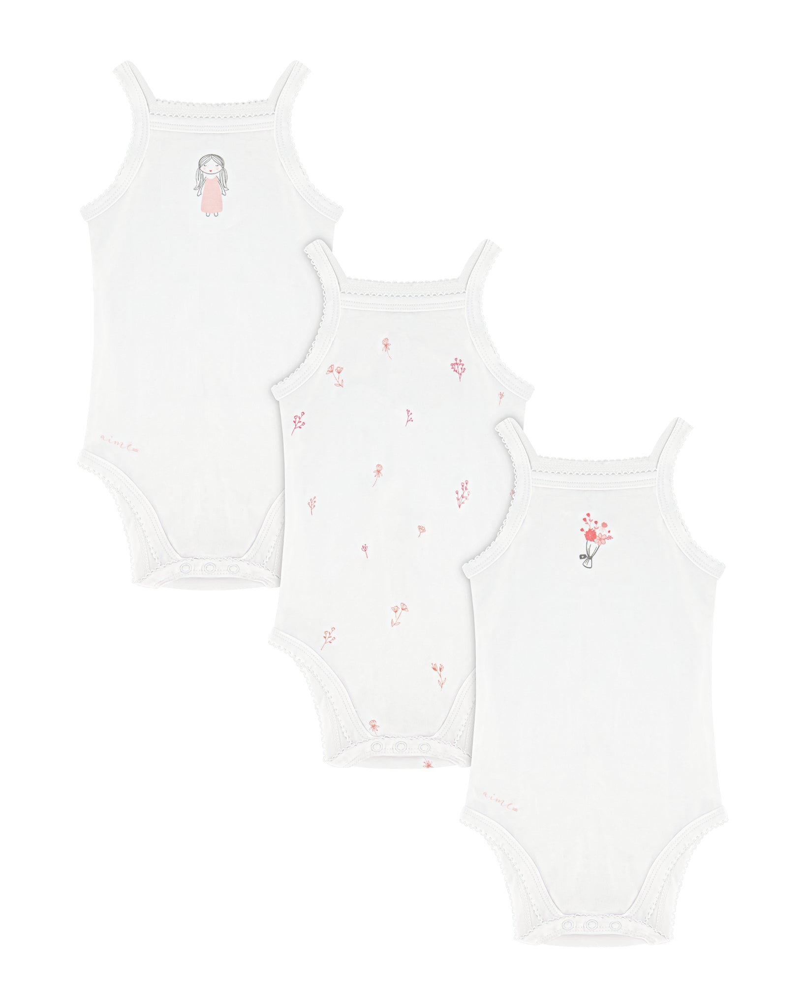 Girls Original Sleeveless Bodysuits