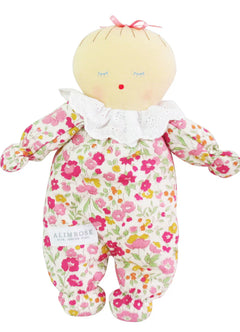Alimrose Baby Asleep Awake Baby Doll 24cm – Reversible Plush Doll (Luxury Baby Gift & First Doll Keepsake)
