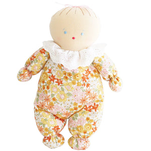 Alimrose Baby Asleep Awake Baby Doll 24cm – Reversible Plush Doll (Luxury Baby Gift & First Doll Keepsake)
