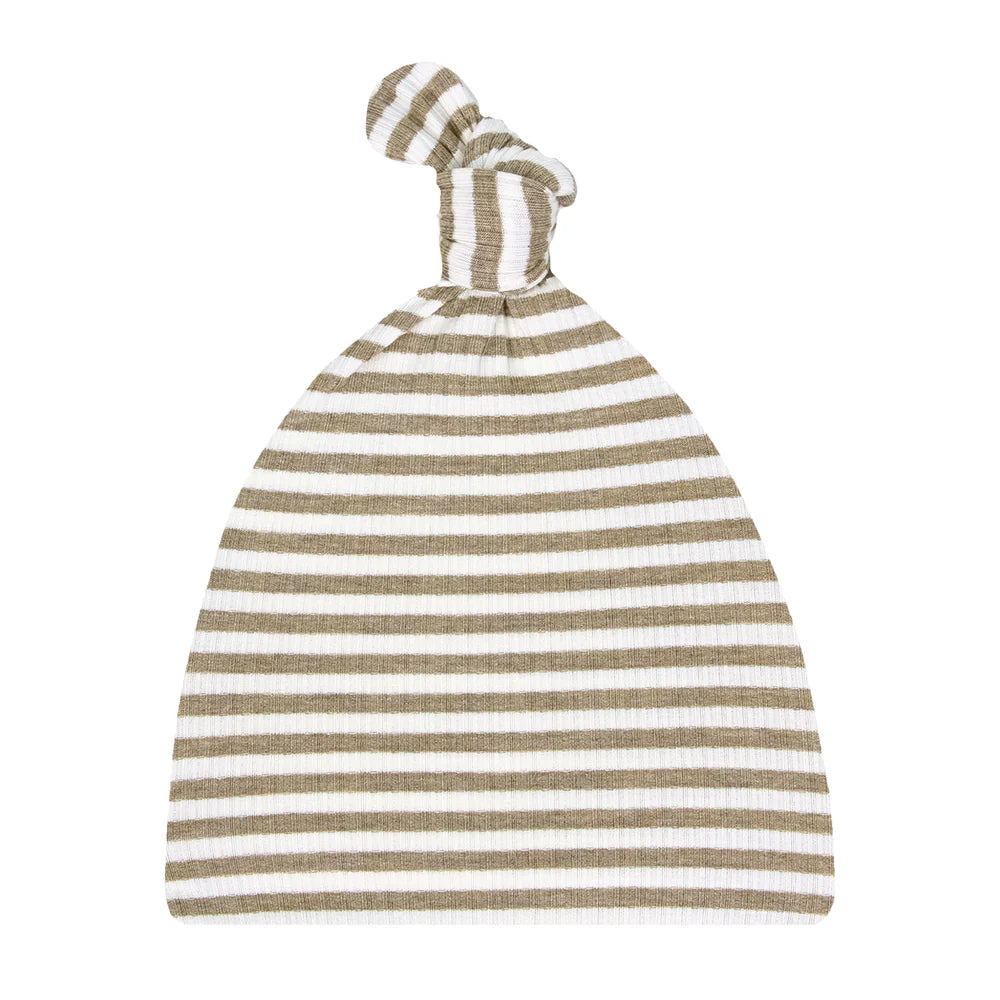 Lou Lou Indy Ribbed Top Knot Hat