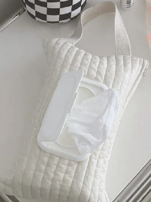 Cotton Quilted Wipes Holder