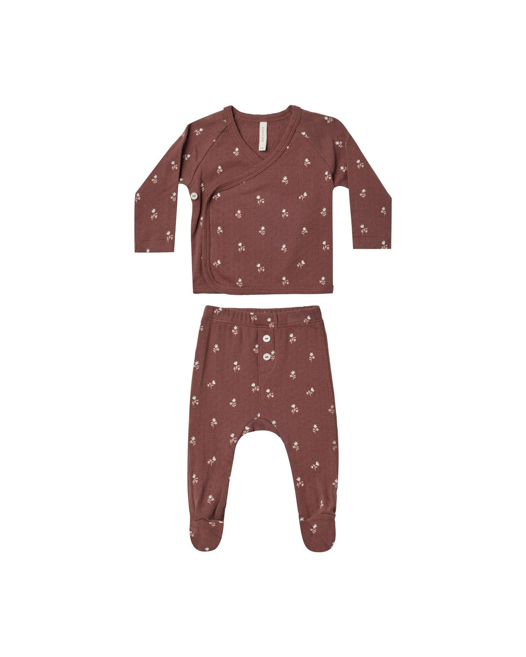 Quincy Mae Plum Fleur Wrap Set