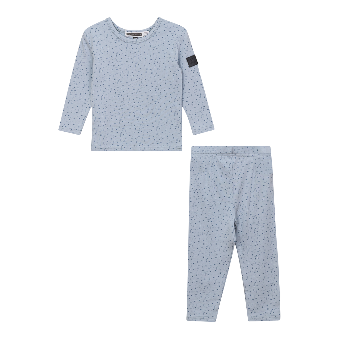 Whipped Cocoa Blue Star Print Modal Lounge Set