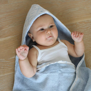 A close-up focus on the absorbent lattice fabric texture.
