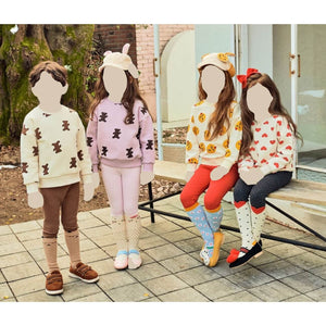 Petite Hailey Bear Print Sweatshirt