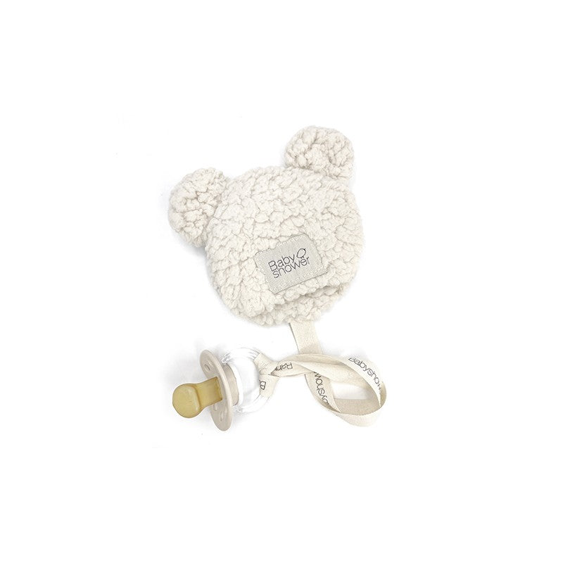 Sherpa Bear Pacifier Holder Toy
