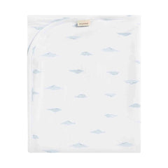 A neat folded display of the MarMar Copenhagen nursery blanket.