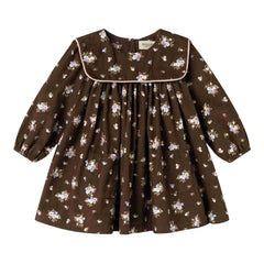 A front view of the MarMar Copenhagen autumn bouquet floral dulle dress.