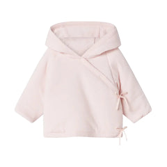 A front view of the light pink MarMar Copenhagen Jules quilted jacket.