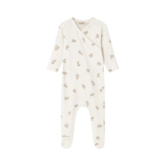 A flat-lay view of the MarMar Copenhagen teddybears footie.