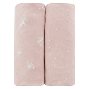 Ely's & Co Pink Pin Dot | Ginkgo Leaf 2 Pack Sheets