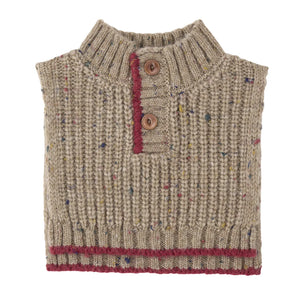 A breathtaking 1+ in the Family Athabasca Knit Neck Warmer in Canapa, showcasing its authoritative architectural fit and refined Spanish knit texture.
