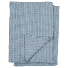 Peluche Powder Crochet Waffle Knit Blanket