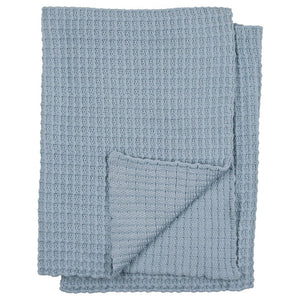 Peluche Powder Crochet Waffle Knit Blanket