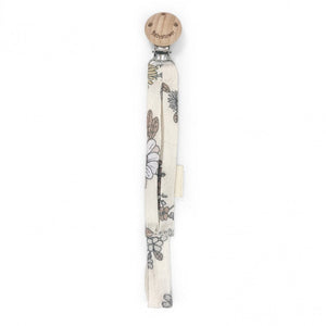 Wood and Liberty Print Pacifier Holder