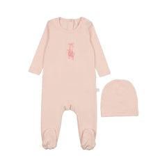 Pouf Pink Ballet Slippers Footie