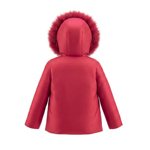 The clean back view of the Pramie girl's winter coat.
