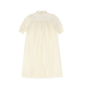 Francesca Guiliano - Grosgrain Lattice Puff Sleeve Dress
