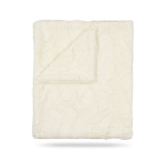 natural solid fur blanket