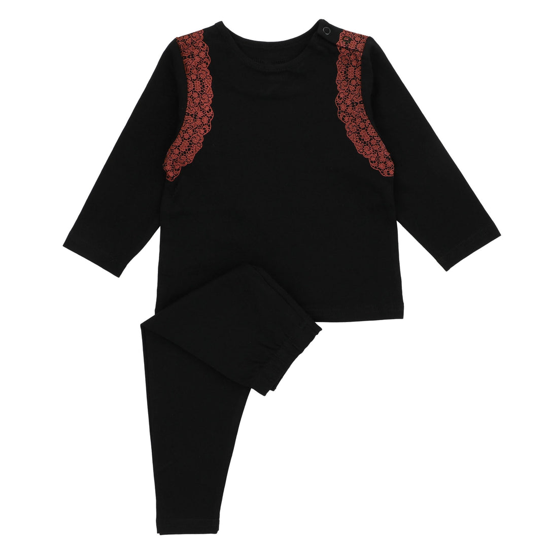 Cadeau Little Lace Red Ruffle Pjs