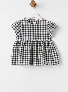 Il Gufo Blue SS Checkered Shirt