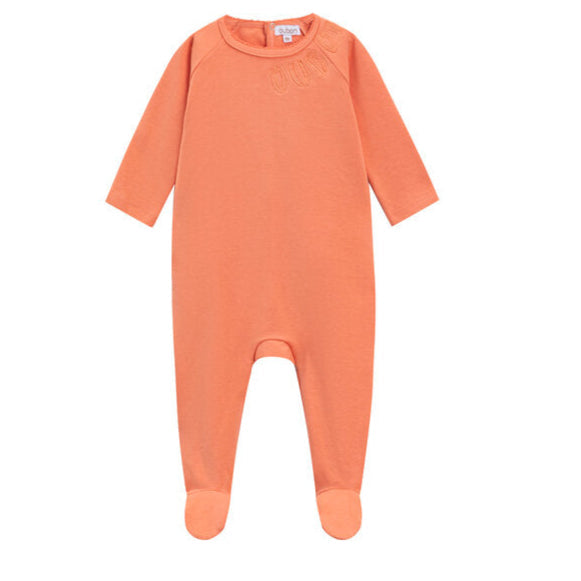 Oubon Coral Logo Embroidered Neck Footie