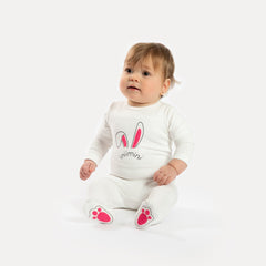 Inii Mini Baby Girl Chenille Bunny Footie